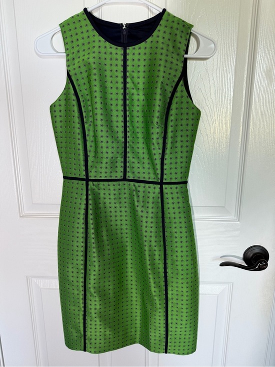 J. Crew Dresses & Skirts - J.Crew 365 Collection patterned sheath dress with black trim 0P